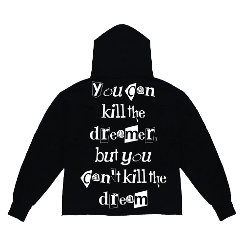 MLK cropped hoodie