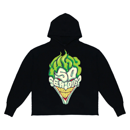 Why so serious cropped hoodie