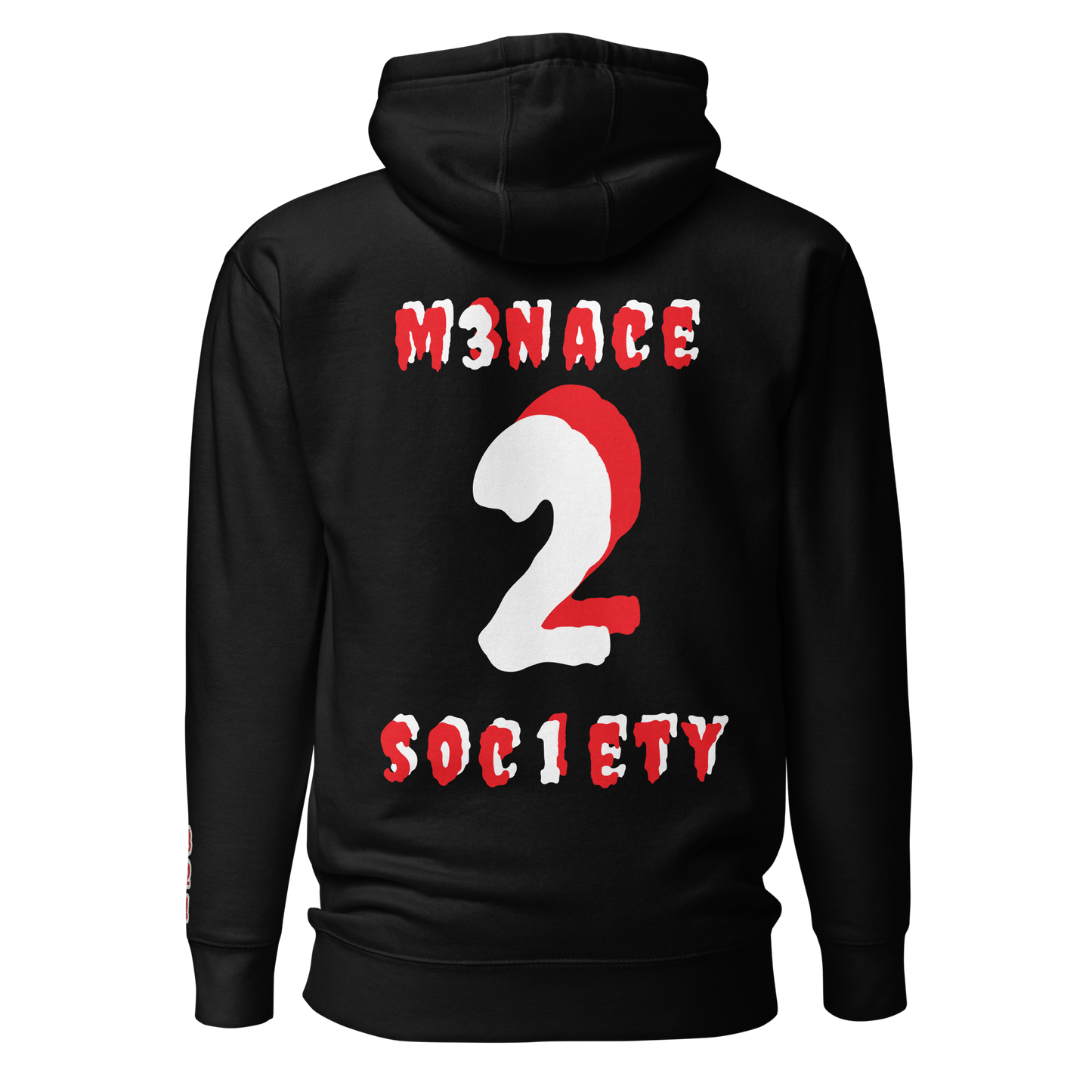 m3nace2soc1ety sudadera con capucha