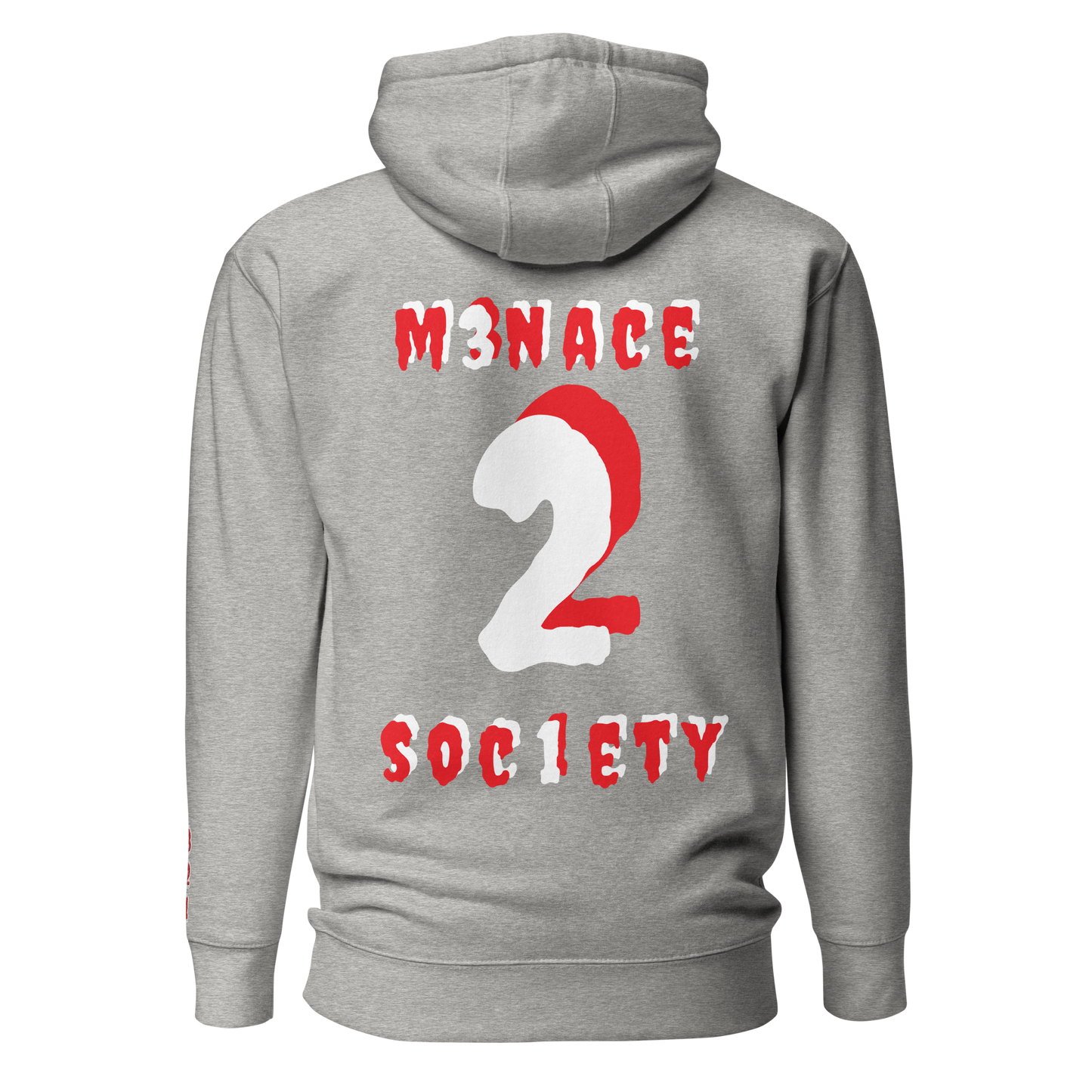 m3nace2soc1ety sudadera con capucha